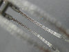 ESTATE LARGE .83CT DIAMOND 14K WHITE GOLD 3D DOUBLE SIDED HOOP HANGING EARRINGS