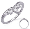 ESTATE .32CT DIAMOND 14KT WHITE GOLD 3D ROUND & MARQUISE V SHAPE CROWN FUN RING