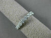 ESTATE 1.30CT DIAMOND 18K WHITE GOLD 3/4 ETERNITY ROUND WEDDING ANNIVERSARY RING