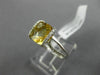 ESTATE 2.17CT DIAMOND & AAA EXTRA FACET CITRINE 14KT WHITE GOLD TENSION FUN RING