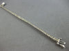 ESTATE 3.0CT DIAMOND 14K WHITE GOLD 3D CLASSIC ROUND CHANNEL FUN TENNIS BRACELET