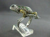 ESTATE 3.03CT FANCY MULTI COLOR DIAMONDS & AAA EMERALD 14KT WHITE GOLD FROG RING