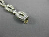 ESTATE WIDE 2.80CT DIAMOND 14K WHITE GOLD 3D MATTE ETOILE TENNIS BRACELET #21539