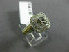 WIDE .66CT DIAMOND 14K TWO TONE GOLD 3D SEMI ETERNITY SEMI MOUNT ENGAGEMENT RING