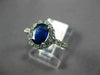 ESTATE 1.47CT DIAMOND & AAA OVAL SAPPHIRE 14K WHITE GOLD CLASSIC ENGAGEMENT RING