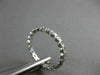 ESTATE .46CT DIAMOND 14KT WHITE GOLD 3D BEZEL ETERNITY WEDDING ANNIVERSARY RING