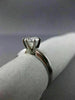ESTATE EGL .80CT DIAMOND PLATINUM SOLITAIRE 6 PRONG ENGAGEMENT RING E SI1 #1905