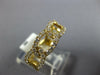 WIDE .7CT DIAMOND 18K YELLOW GOLD OVAL MULTI LINK SEMI ETERNITY ANNIVERSARY RING