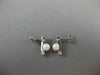 ESTATE .30CT DIAMOND & AAA SOUTH SEA PEARL ETOILE 18K WHITE GOLD EARRINGS #11490