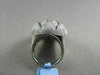 ANTIQUE 18KT WIDE FILIGREE SUN FLOWER 2.35CT DIAMOND BLACK AND WHITE GOLD RING !