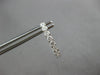 ESTATE 1.06CT DIAMOND 18KT WHITE GOLD 3D INSIDE OUT OVAL HOOP HANGING EARRINGS