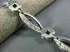 ESTATE .85CT DIAMOND 14KT WHITE GOLD 3D CLASSIC MARQUISE FLOWER BRACELET #11952