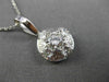 ESTATE .75CT DIAMOND 14K WHITE GOLD 5 STONE CLUSTER FLOWER PENDANT E/F VVS 25829