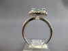 2.37CT DIAMOND & AAA AQUAMARINE 14KT WHITE GOLD CUSHION & ROUND ENGAGEMENT RING