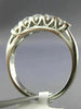ESTATE 5 DIAMOND 14K WHITE GOLD TENSION SET WEDDING ANNIVERSARY RING 2.5MM 14603