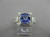 ESTATE 2.16CT DIAMOND TANZANITE 18K GOLD FILIGREE COCKTAIL ENGAGEMENT RING 21514