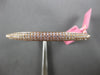 WIDE 1.73CT PINK DIAMOND 18KT ROSE GOLD CLASSIC MULTI ROW CUFF BANGLE BRACELET