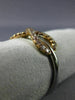 ESTATE .38CT PINK DIAMOND 18KT WHITE & ROSE GOLD 3D CLASSIC INFINITY LOVE RING