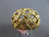LARGE .90CT DIAMOND 14KT YELLOW GOLD 3D MULTI ROW CRISS CROSS ANNIVERSARY RING