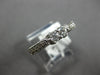 ESTATE .40CT DIAMOND 14KT WHITE GOLD 3D CLASSIC ROUND 2 STONE FILIGREE LOVE RING