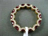 ESTATE 3.98CT DIAMOND & RUBY 18K ROSE GOLD DOUBLE SIDE ANNIVERSARY ETERNITY RING