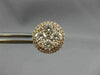 ESTATE LARGE 0.85CT DIAMOND 18KT WHITE GOLD 3D CLUSTER FLOWER HALO STUD EARRINGS