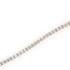 ESTATE 3.9CT DIAMOND 18KT WHITE GOLD 3D CLASSIC ROUND FOUR PRONG TENNIS BRACELET