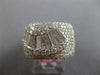 EXTRA LARGE 2.68CT DIAMOND 18KT WHITE GOLD ROUND & BAGUETTE FUN ANNIVERSARY RING