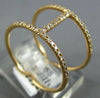 ESTATE WIDE .17CT DIAMOND 14KT YELLOW GOLD 3D CLASSIC BAR FUN RING