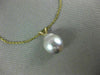 ESTATE AAA SOUTH SEA PEARL 14KT YELLOW GOLD 3D CLASSIC SOLITAIRE PENDANT #26258