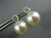 LARGE .55CT DIAMOND & AAA SOUTH SEA PEARL 14KT WHITE GOLD CLASSIC STUD EARRINGS