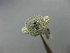 WIDE .66CT DIAMOND 14K TWO TONE GOLD 3D SEMI ETERNITY SEMI MOUNT ENGAGEMENT RING