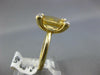 LARGE 4.99CT DIAMOND & AAA YELLOW TOPAZ 14K YELLOW GOLD CUSHION & ROUND FUN RING