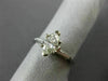 ESTATE .91CT MARQUISE & BAGUETTE DIAMOND 14KT WHITE GOLD ENGAGEMENT RING #22153
