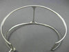 ESTATE WIDE 1.0CT DIAMOND 14K WHITE GOLD 3D HANDCRAFTED FLEXIBLE BANGLE BRACELET
