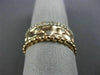 ESTATE 1.05CT DIAMOND 18KT ROSE GOLD PAVE ETOILE HAMMERED MILGRAIN ETERNITY RING