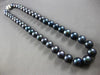 LARGE & LONG AAA TAHITIAN PEARL 14K WHITE GOLD 10MM CLASSIC LOVE NECKLACE #27953