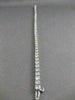 ESTATE 7.30CTW DIAMOND 14KT WHITE GOLD SQUARE LINE TENNIS BRACELET 7.50" #21554