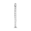 ESTATE 1.50CT DIAMOND 14K WHITE GOLD 3D CLASSIC INSIDE OUT HOOP HANGING EARRINGS