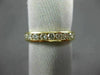 ESTATE .65CT DIAMOND 14KT YELLOW GOLD ROUND CHANNEL ANNIVERSARY RING 3mm 14574