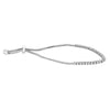 3.53CT DIAMOND 18KT WHITE GOLD ADJUSTABLE FOREVER DOUBLE HEART TENNIS BRACELET