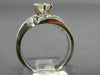 ESTATE 1.20CT DIAMOND 14KT WHITE GOLD CLASSIC CRISS CROSS ENGAGEMENT RING #20334