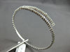 LARGE 1.65CT DIAMOND 14KT WHITE GOLD BY THE YARD FLEXIBLE TENNIS BANGLE BRACELET