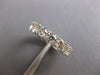 ESTATE 3.60CT DIAMOND 14K WHITE GOLD ROUND 4MM ETERNITY WEDDING ANNIVERSARY RING