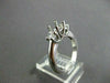 ESTATE .28CT DIAMOND 14KT W GOLD 3 STONE LUCIDA SEMI MOUNT ENGAGEMENT RING #722
