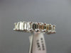 ESTATE 4.60CT EMERALD CUT DIAMOND 14K WHITE GOLD ETERNITY ANNIVERSARY RING #2366