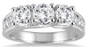 ESTATE 2.0CT DIAMOND 14KT WHITE GOLD ROUND 3 STONE LUDICA ANNIVERSARY RING