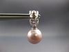 .53CT DIAMOND & AAA PINK SAPPHIRE & SOUTH SEA PEARL 14KT WHITE GOLD 3D EARRINGS