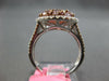 LARGE 2.21CT WHITE & PINK DIAMOND 18KT WHITE & ROSE GOLD 3D MULTI SHAPE FUN RING