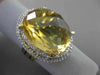 ESTATE LARGE 1.63CT DIAMOND & AAA YELLOW TOPAZ 18K YELLOW GOLD FUN RING STUNNING